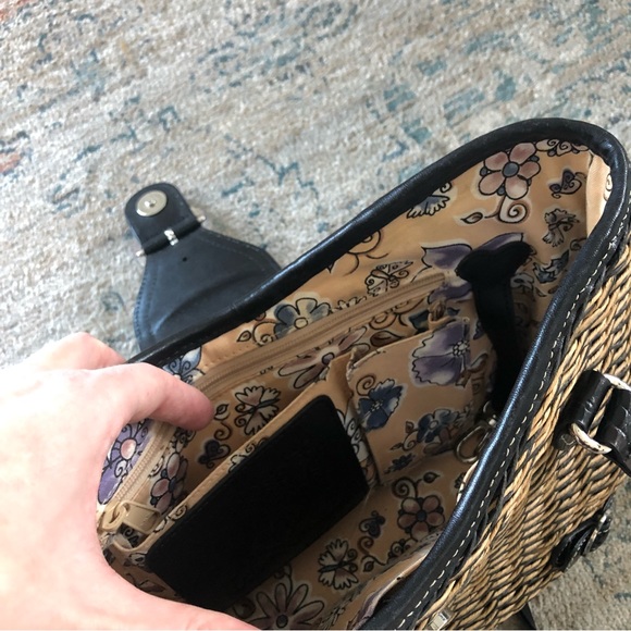 BRIGHTON Debbie Brown Tan woven leather shoulder bag - Picture 14 of 15